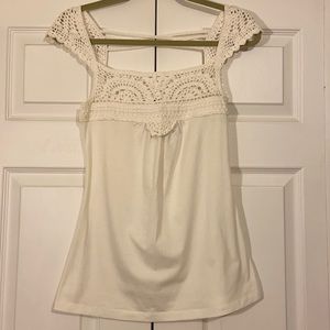 Off-White Short Sleeve Top